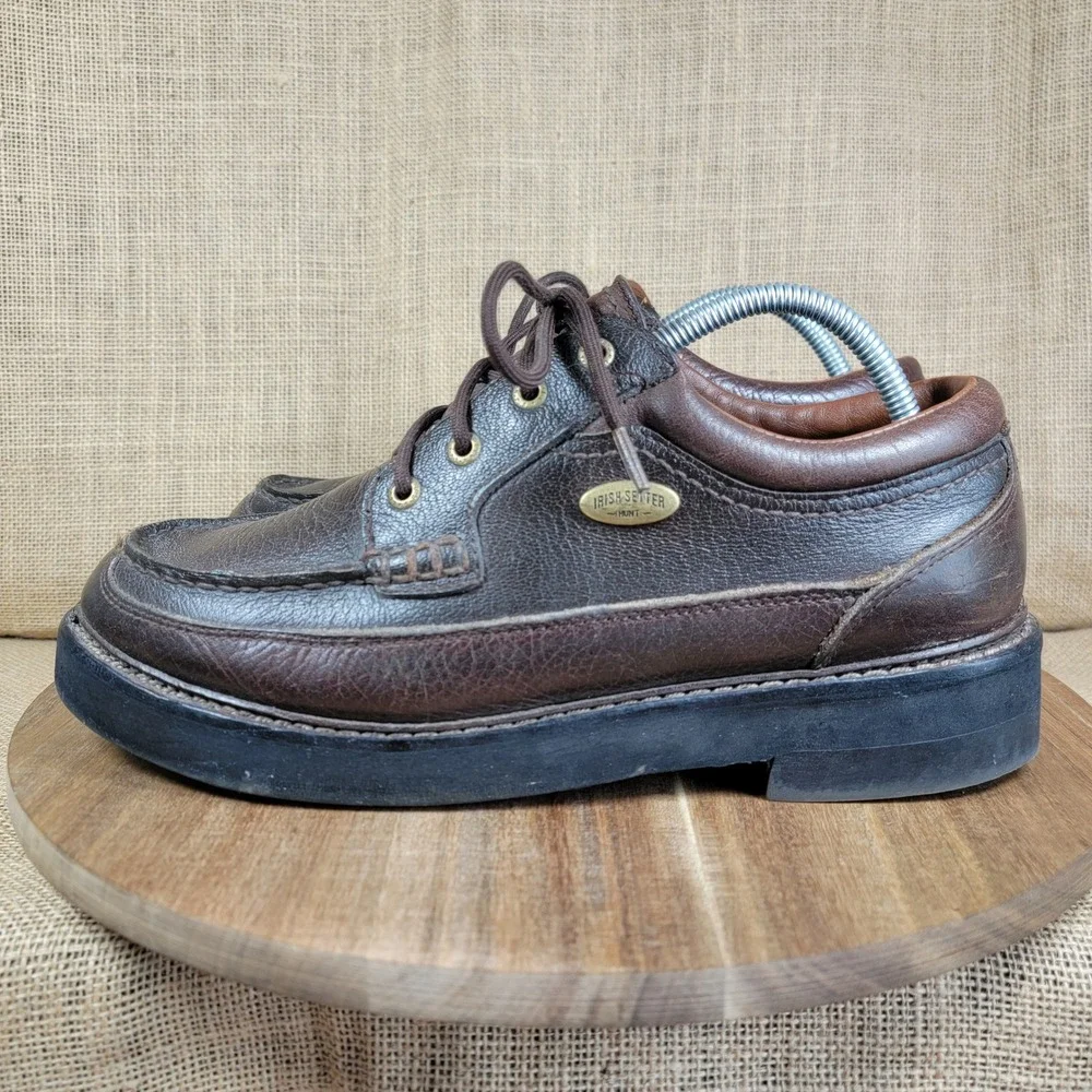 Irish Setter Red Wing Oxford Shoes Leather Moc Toe Rugged Outdoor Men's 10 D